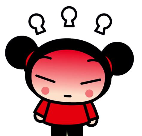 On one hand they seem to be very close friends who enjoy working together on projects - <b>Pucca</b> has been known to call Garu "brother" when she is <b>angry</b> at him for some reason. . Pucca angry